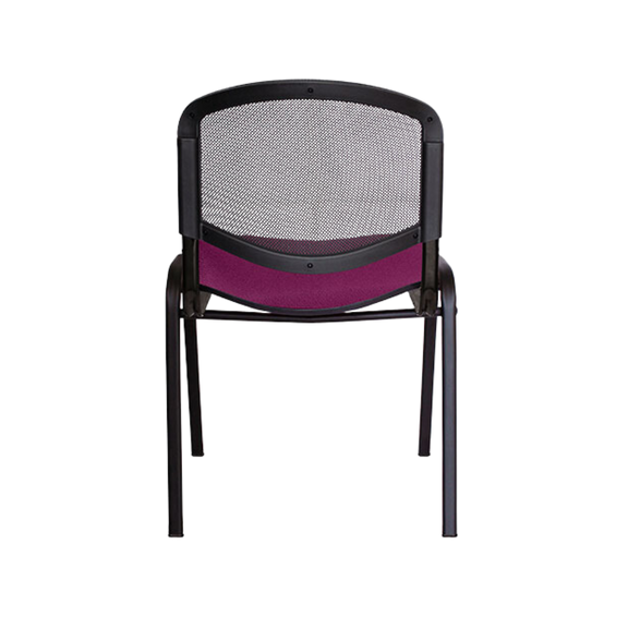 Silla de visita ELLITICO NET Tapiz Respaldo de malla al color de su elección de nuestra colección Malla Furny y asiento tapizado al color de su elección Aura Muebles modelo OHV-2400