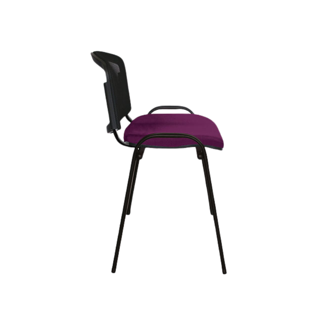 Silla de visita ELLITICO NET Tapiz Respaldo de malla al color de su elección de nuestra colección Malla Furny y asiento tapizado al color de su elección Aura Muebles modelo OHV-2400