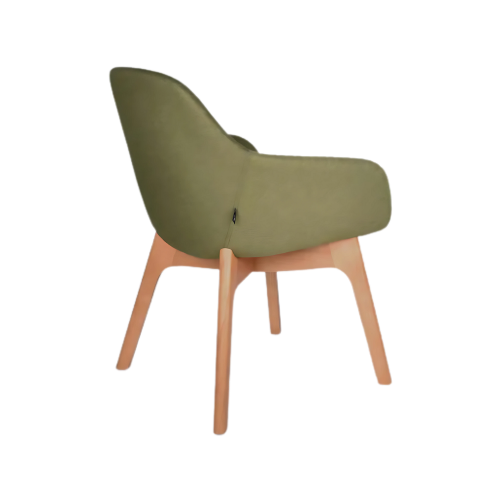 Silla de visita FABRIZIA Asiento respaldo y brazos Armazón de respaldo y brazos interior en madera de triplay compuesto por diversas hojas con espesor de 12 mm Aura Muebles modelo OHM-126