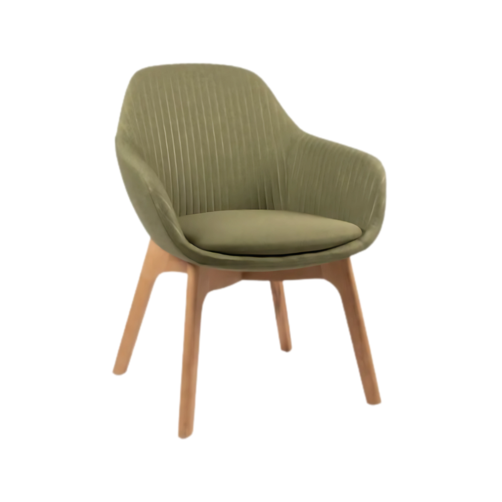 Silla de visita FABRIZIA Asiento respaldo y brazos Armazón de respaldo y brazos interior en madera de triplay compuesto por diversas hojas con espesor de 12 mm Aura Muebles modelo OHM-126