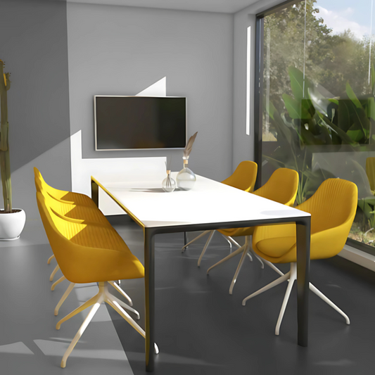 Silla de visita FABRIZIA Asiento respaldo y brazos Armazón de respaldo y brazos interior en madera de triplay compuesto por diversas hojas con espesor de 12 mm Aura Muebles modelo OHM-128