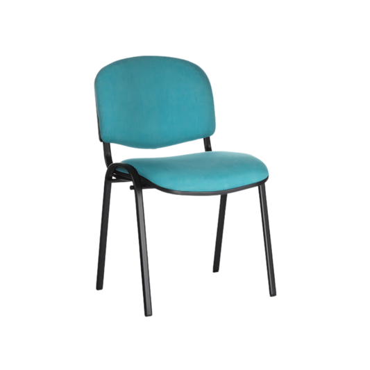 Silla de visita ISO TAPIZADA COLOR Respaldo y asiento Polipropileno (PP) Tapizado en tela polipropileno 100% con resina acrílica Acojinado Poliuretano Dimensionado (PUR) Aura Muebles modelo APITC