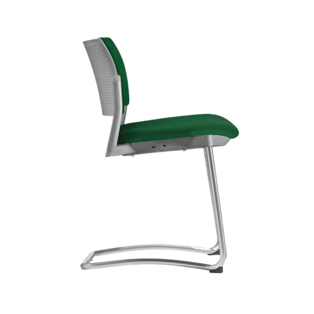 Silla de visita KYOS asiento y respaldo de hule espuma de poliuretano inyectado flexible con densidad de 60 kgs/m3 con retardante a la flama y alta resilencia Aura Muebles modelo OHT-337