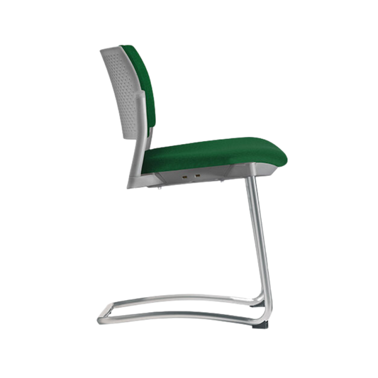 Silla de visita KYOS asiento y respaldo de hule espuma de poliuretano inyectado flexible con densidad de 60 kgs/m3 con retardante a la flama y alta resilencia Aura Muebles modelo OHT-337