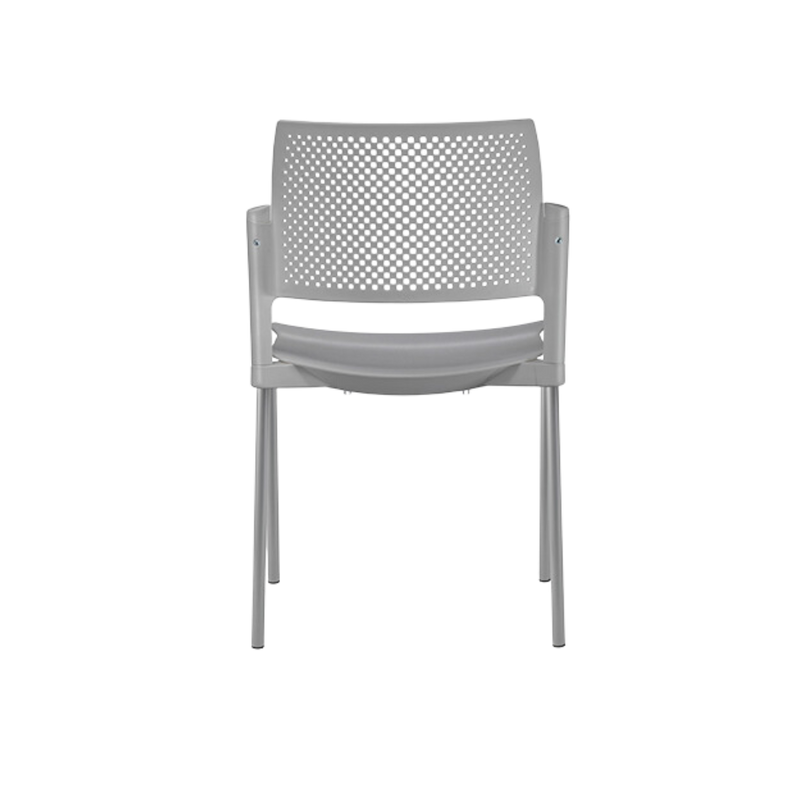 Silla de visita KYOS Estructura De acero tubular de 7/8" de diámetro calibre 14 con acabado en pintura epóxica (electrostática) color negro mate o gris Asiento y respaldo En polipropileno de alta resistencia y duración Aura Muebles OHV-310