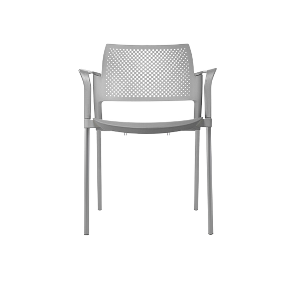 Silla de visita KYOS asiento y respaldo en polipropileno de alta resistencia y duración Aura Muebles modelo OHV-312