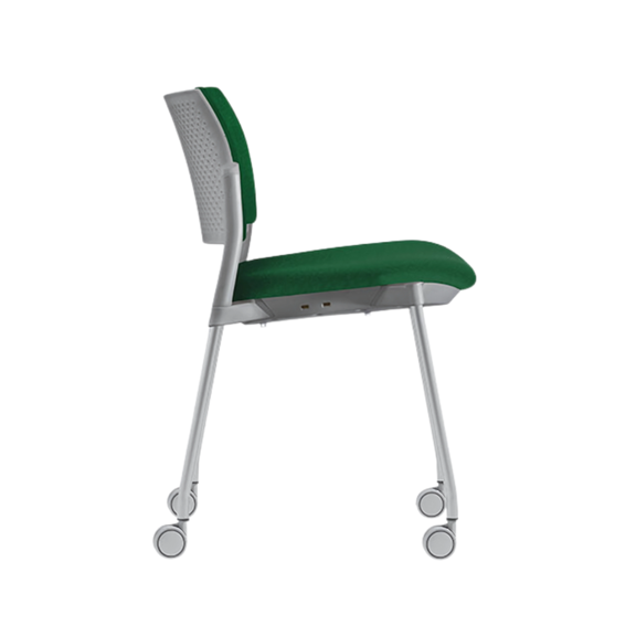 Silla de visita KYOS asiento y respaldo de hule espuma de poliuretano inyectado flexible con densidad de 60 kgs/m3 con retardante a la flama y alta resilencia Aura Muebles modelo OHV-330