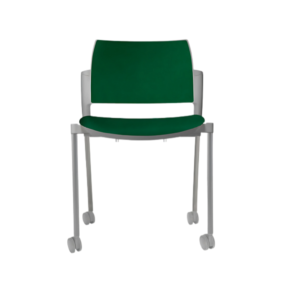 Silla de visita KYOS asiento y respaldo de hule espuma de poliuretano inyectado flexible con densidad de 60 kgs/m3 con retardante a la flama y alta resilencia Aura Muebles modelo OHV-330