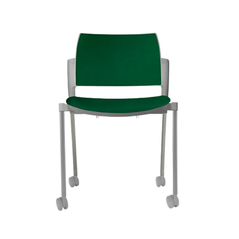 Silla de visita KYOS asiento y respaldo de hule espuma de poliuretano inyectado flexible con densidad de 60 kgs/m3 con retardante a la flama y alta resilencia Aura Muebles modelo OHV-330