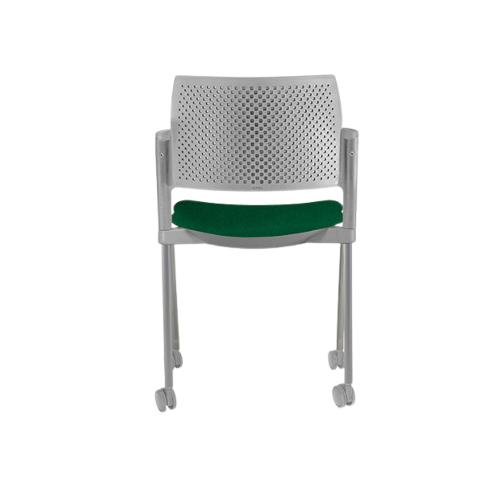 Silla de visita KYOS asiento y respaldo de hule espuma de poliuretano inyectado flexible con densidad de 60 kgs/m3 con retardante a la flama y alta resilencia Aura Muebles modelo OHV-330