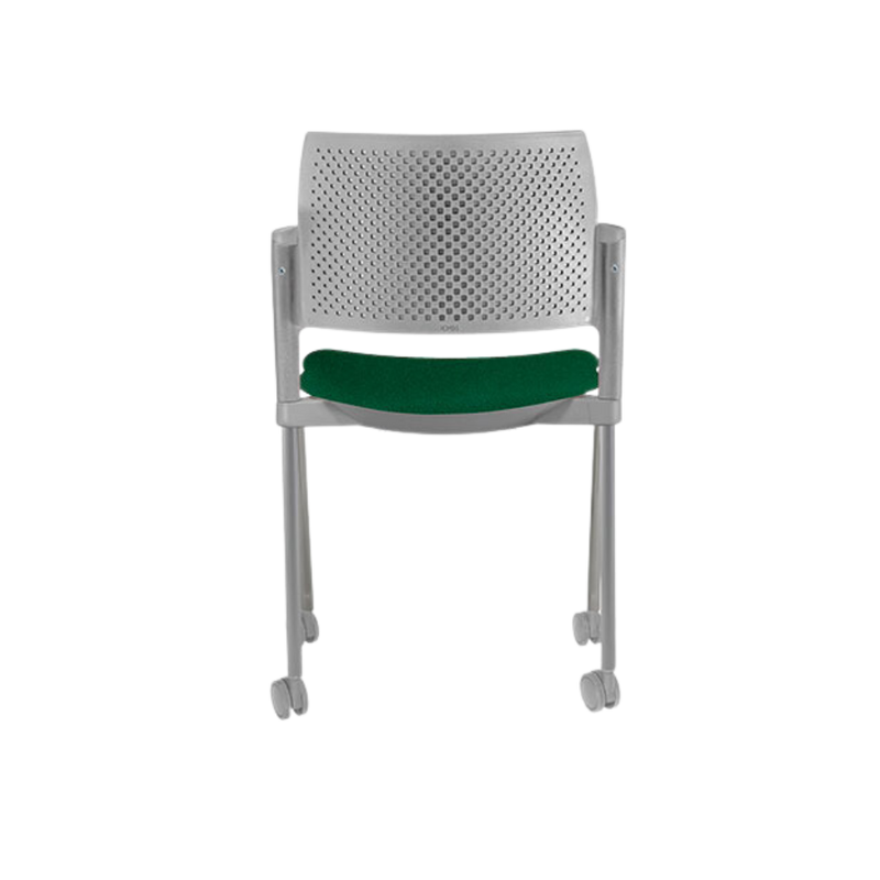 Silla de visita KYOS asiento y respaldo de hule espuma de poliuretano inyectado flexible con densidad de 60 kgs/m3 con retardante a la flama y alta resilencia Aura Muebles modelo OHV-330