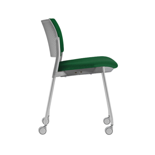 Silla de visita KYOS asiento y respaldo de hule espuma de poliuretano inyectado flexible con densidad de 60 kgs/m3 con retardante a la flama y alta resilencia Aura Muebles modelo OHV-330