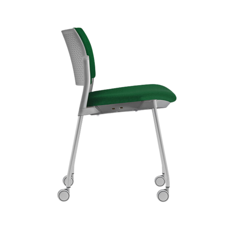 Silla de visita KYOS asiento y respaldo de hule espuma de poliuretano inyectado flexible con densidad de 60 kgs/m3 con retardante a la flama y alta resilencia Aura Muebles modelo OHV-330