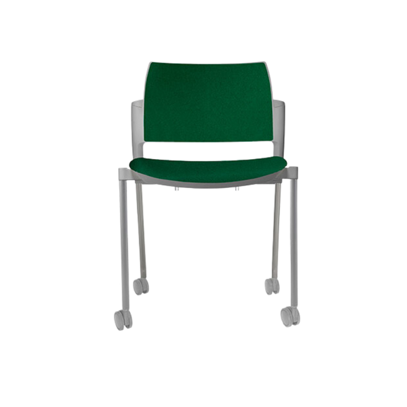 Silla de visita KYOS asiento y respaldo de hule espuma de poliuretano inyectado flexible con densidad de 60 kgs/m3 con retardante a la flama y alta resilencia Aura Muebles modelo OHV-330