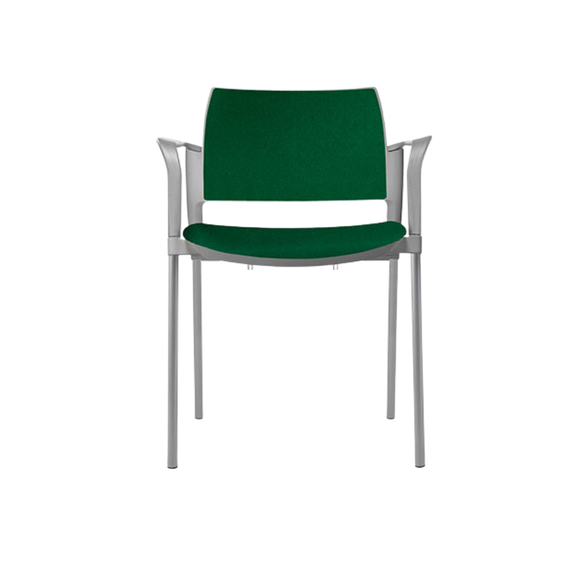 Silla de visita KYOS asiento y respaldo de hule espuma de poliuretano inyectado flexible con densidad de 60 kgs/m3 con retardante a la flama y alta resilencia Aura Muebles modelo OHV-331