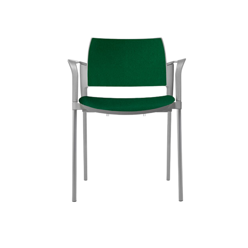 Silla de visita KYOS asiento y respaldo de hule espuma de poliuretano inyectado flexible con densidad de 60 kgs/m3 con retardante a la flama y alta resilencia Aura Muebles modelo OHV-331