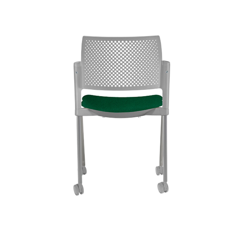 Silla de visita KYOS asiento Hule espuma de poliuretano inyectado flexible con densidad de 60 kgs/m3 con retardante a la flama y alta resilencia Aura Muebles modelo OHV-348