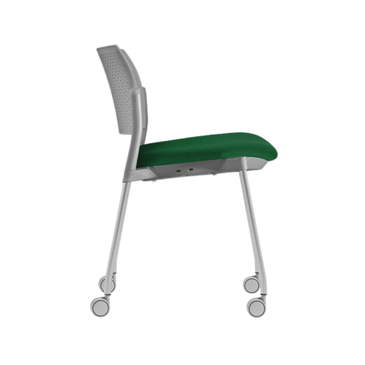 Silla de visita KYOS asiento Hule espuma de poliuretano inyectado flexible con densidad de 60 kgs/m3 con retardante a la flama y alta resilencia Aura Muebles modelo OHV-348