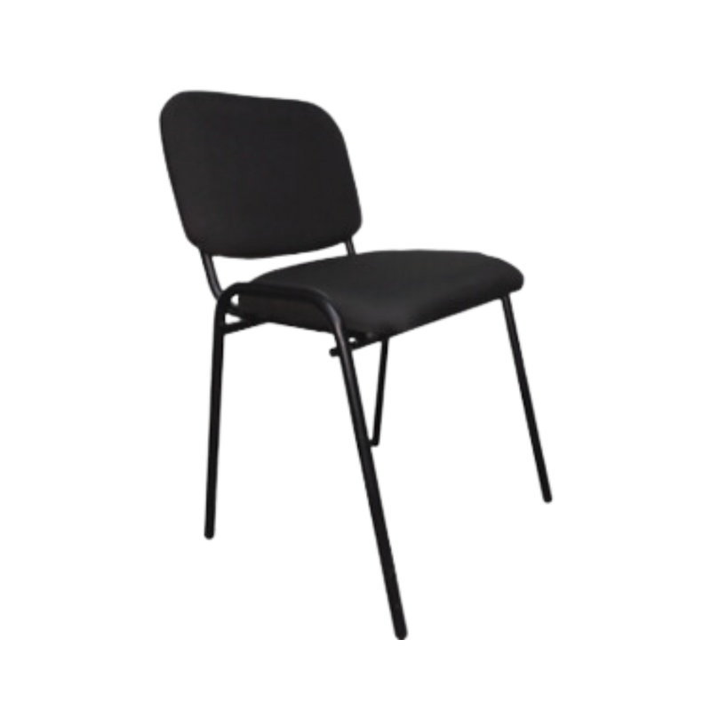 Silla de visita Respaldo y asiento Tapizados en variedad de colores Acojinamiento Hule espuma en asiento y respaldo de 4 cms Aura Muebles modelo LK-01