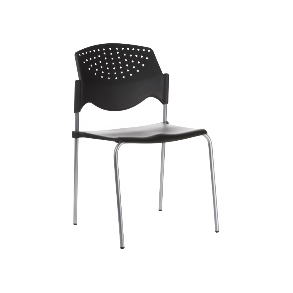 Silla de visita Asiento y respaldo Polipropileno (PP) copolímero alto impacto 100% virgen Aura Muebles modelo POLA