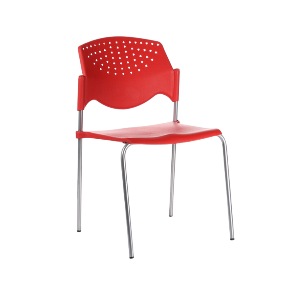 Silla de visita Asiento y respaldo Polipropileno (PP) copolímero alto impacto 100% virgen Aura Muebles modelo POLA