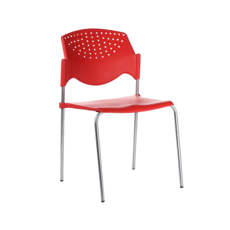 Silla de visita Asiento y respaldo Polipropileno (PP) copolímero alto impacto 100% virgen Aura Muebles modelo POLA