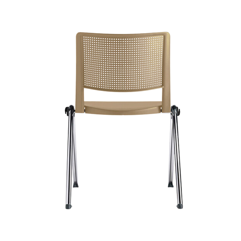 Silla de visita REVOLUTION Estructura De acero tubular de 1" de diámetro calibre 16 con terminado en cromo Respaldo asiento y brazos En dos piezas en polipropileno de alta resistencia y duración Aura Muebles modelo OHV-86 cromada