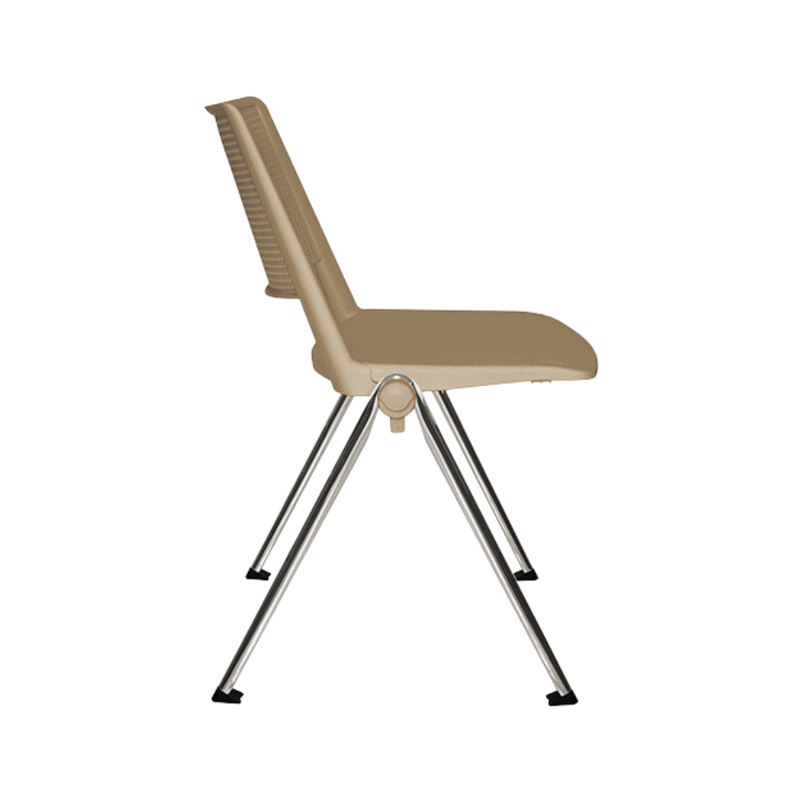 Silla de visita REVOLUTION Estructura De acero tubular de 1" de diámetro calibre 16 con terminado en cromo Respaldo asiento y brazos En dos piezas en polipropileno de alta resistencia y duración Aura Muebles modelo OHV-86 cromada