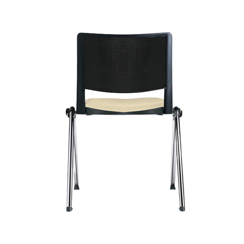 Silla de visita REVOLUTION hule espuma laminado flexible con 24 kgs/m3 de densidad en el asiento y hule espuma de poliuretano inyectado con 60 kgs/m3 de densidad con retardante a la flama en el asiento Aura Muebles modelo OHV-88 cromada