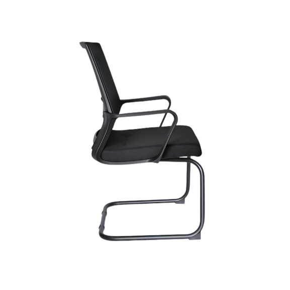 Descubre la silla de visita modelo Sling OHV-94 Plus color Negro de Aura Muebles. Diseñada ergonómicamente para brindar comodidad y mejorar tu postura en el trabajo.