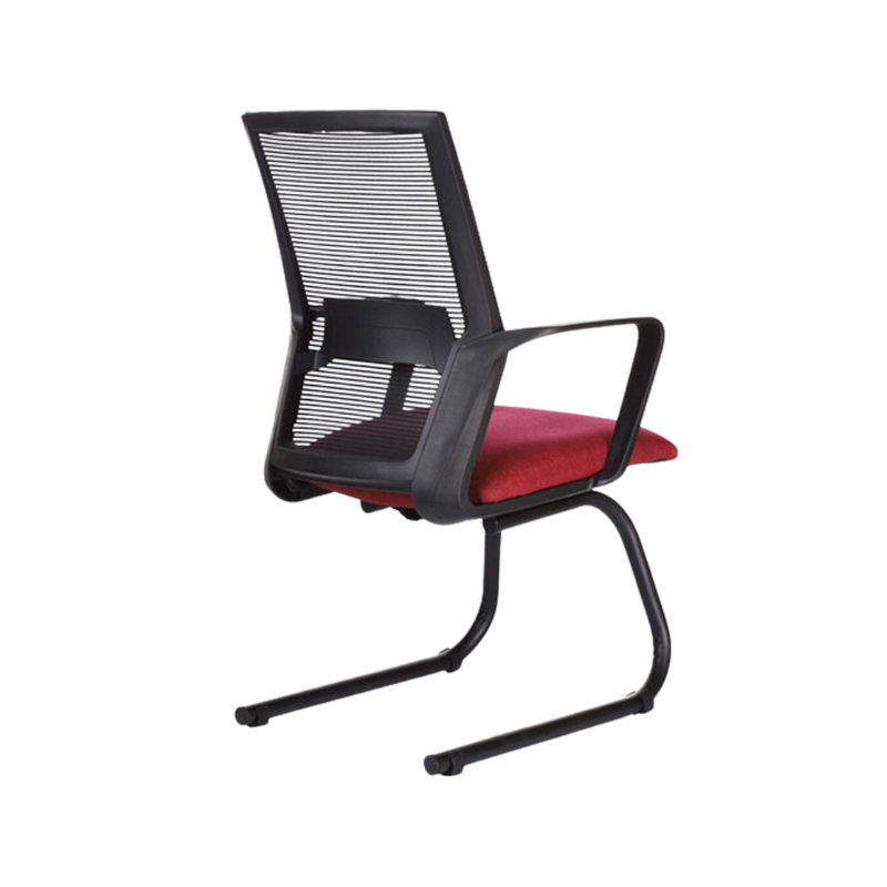 Silla de visita Asiento Tapizado en tela acrílica Respaldo Tapizado en mesh Cubierta Polipropileno (PP) Aura Muebles modelo SONIK V