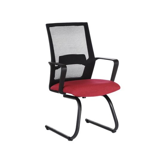 Silla de visita Asiento Tapizado en tela acrílica Respaldo Tapizado en mesh Cubierta Polipropileno (PP) Aura Muebles modelo SONIK V