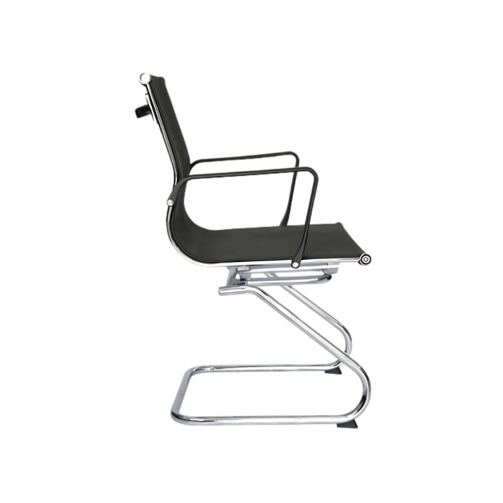 Encuentra la silla de visita modelo TRAVIS OHV-298 en color negro en Aura Muebles. Combina estilo y comodidad en tu oficina con esta silla ajustable para una postura óptima.