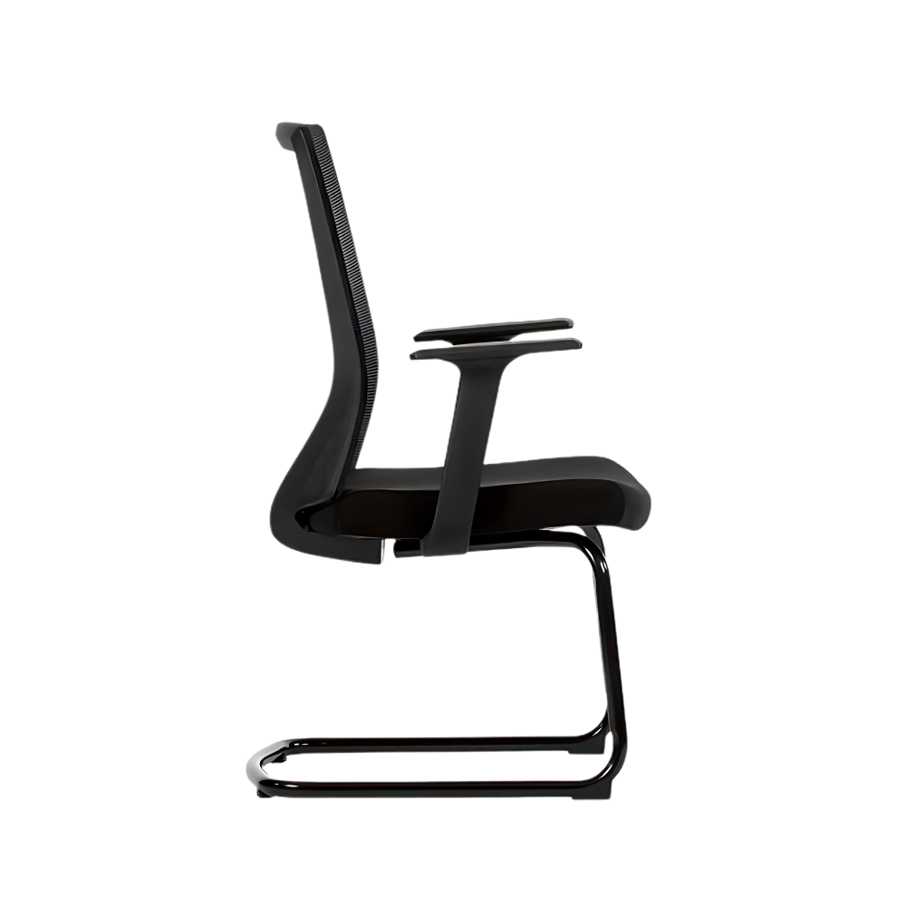 Descubre la elegante y funcional silla de visita VISION BLACK VISITA de Aura Muebles. Ideal para áreas de recepción, salas de espera y reuniones. 