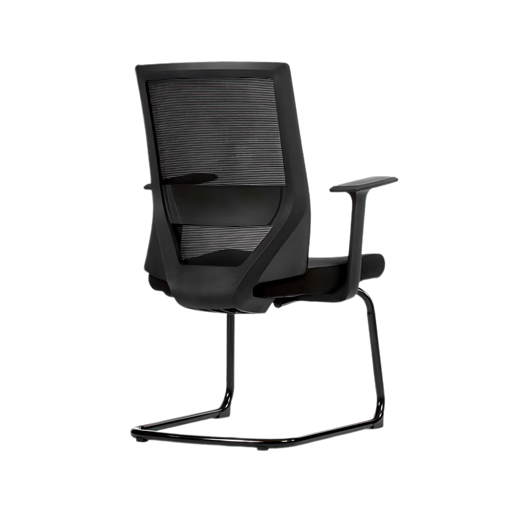 Descubre la elegante y funcional silla de visita VISION BLACK VISITA de Aura Muebles. Ideal para áreas de recepción, salas de espera y reuniones. 