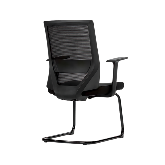Descubre la elegante y funcional silla de visita VISION BLACK VISITA de Aura Muebles. Ideal para áreas de recepción, salas de espera y reuniones. 