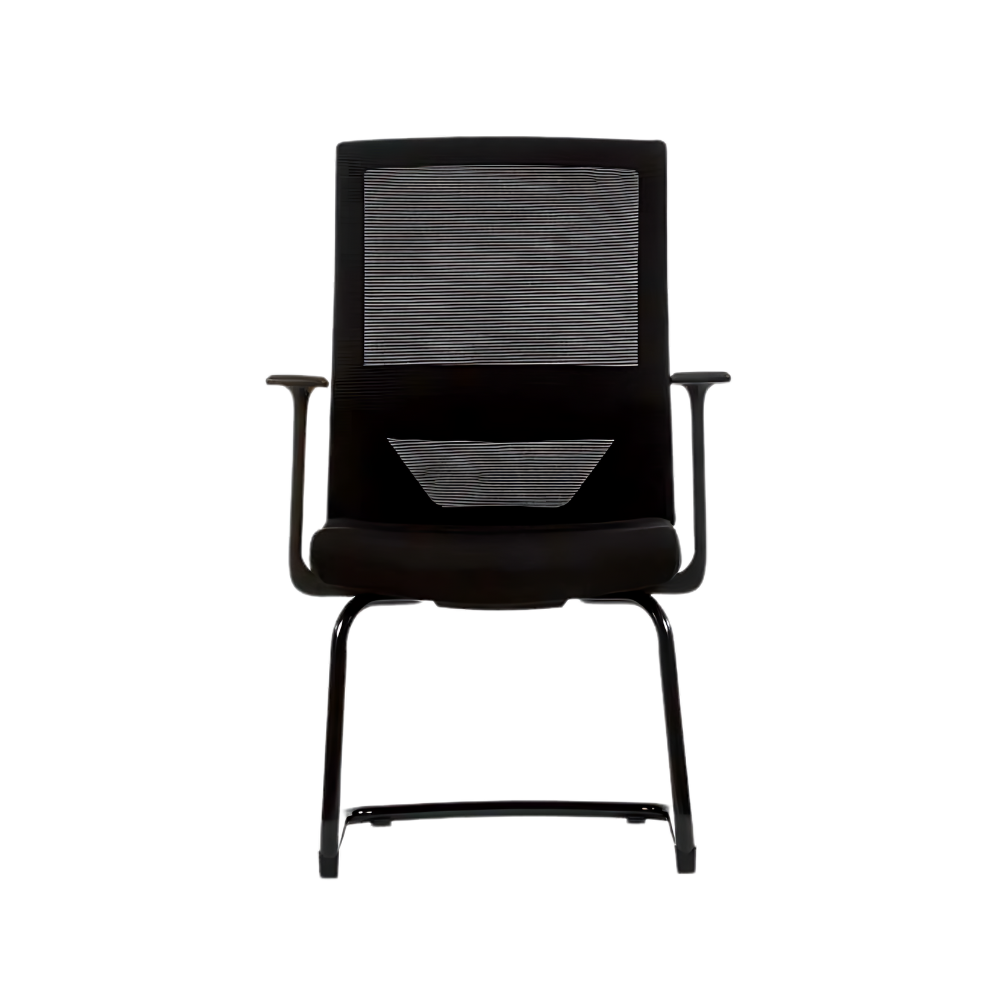 Descubre la elegante y funcional silla de visita VISION BLACK VISITA de Aura Muebles. Ideal para áreas de recepción, salas de espera y reuniones. 