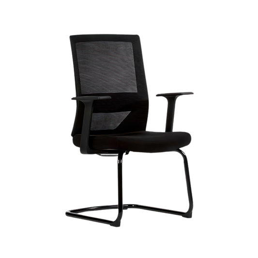 Descubre la elegante y funcional silla de visita VISION BLACK VISITA de Aura Muebles. Ideal para áreas de recepción, salas de espera y reuniones. 