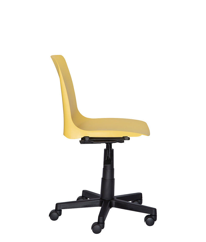 Perfil lateral de la silla de visita PL-32 ergonómica