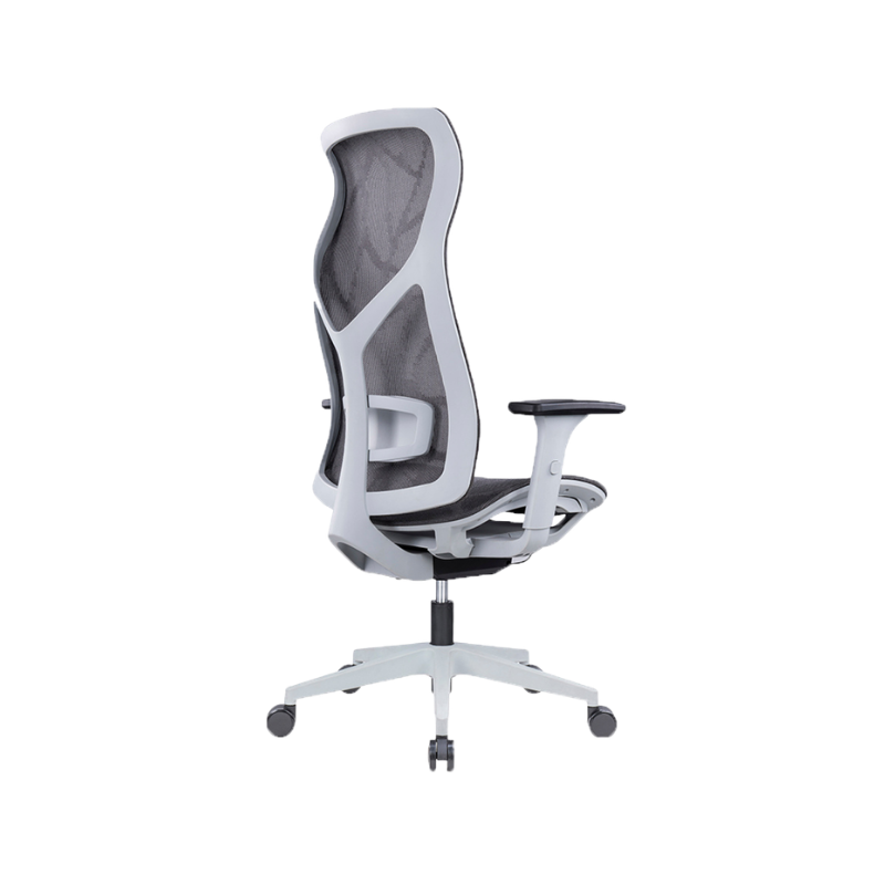 Silla ejecutiva AB-80 GR con respaldo en malla ergonómica Aura Muebles