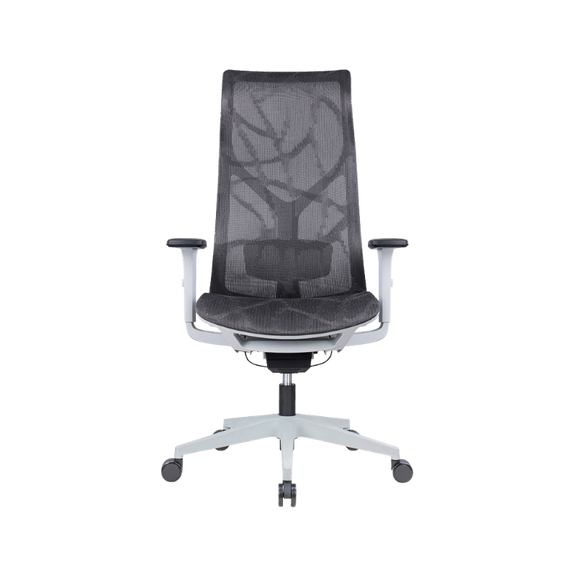Silla ergonómica de oficina AB-80 GR con malla transpirable Aura Muebles