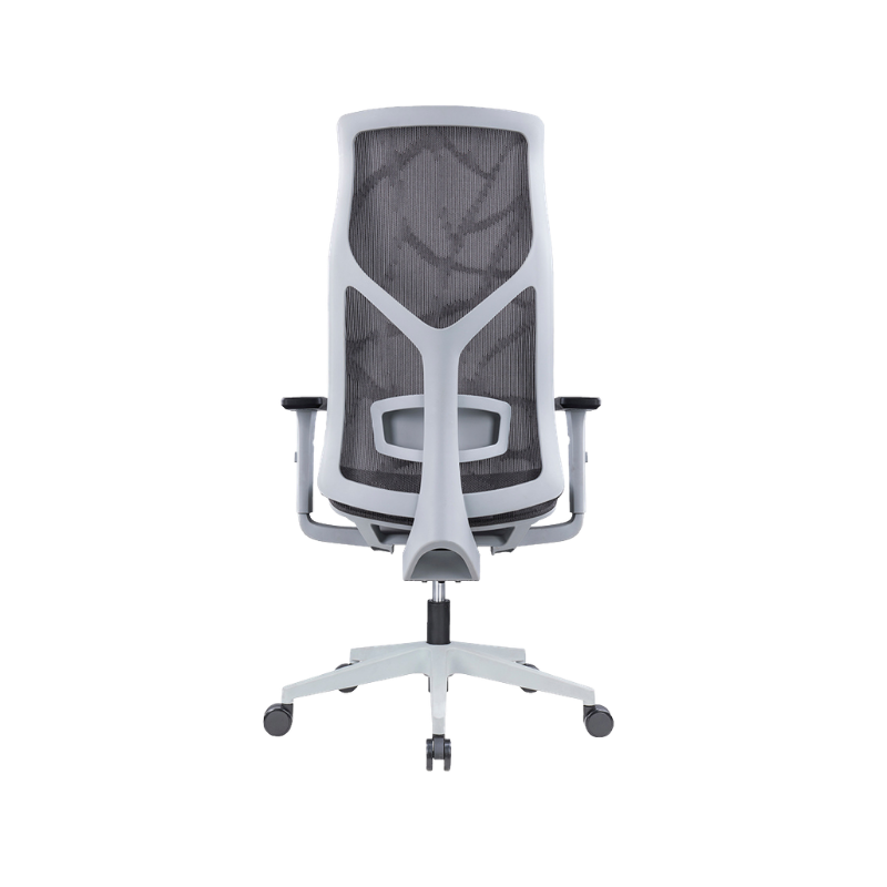 Silla ergonómica de oficina AB-80 GR con malla transpirable Aura Muebles