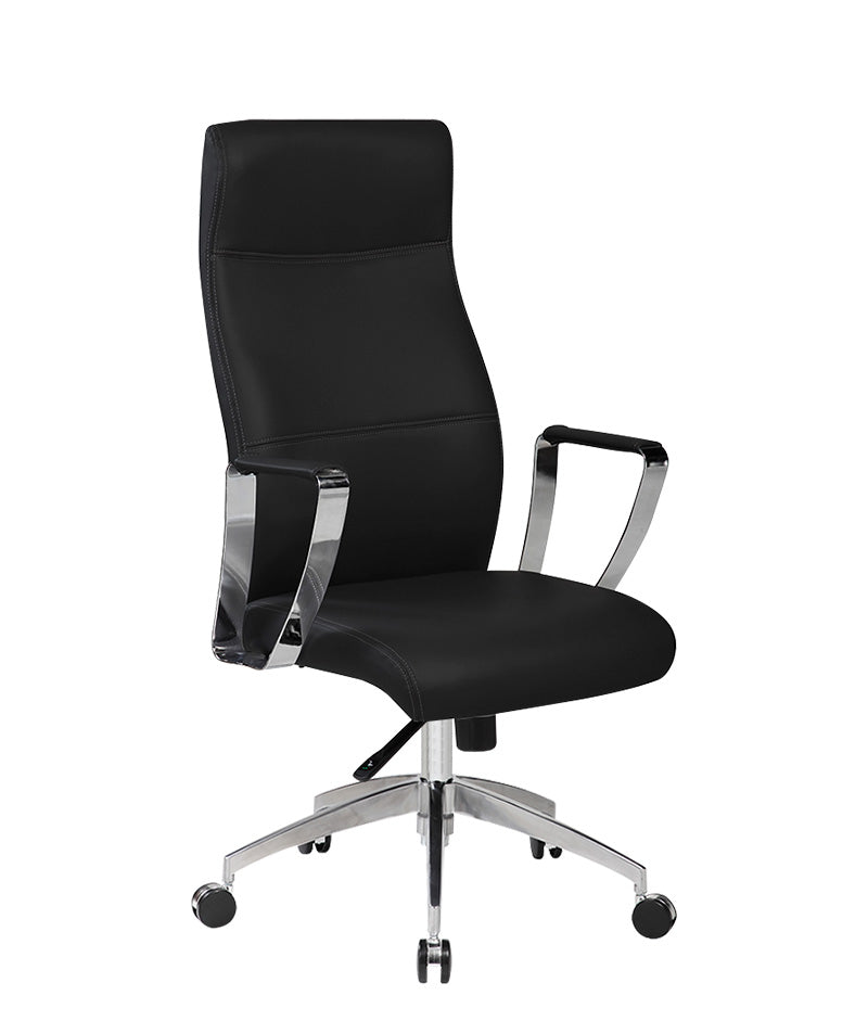 Silla ejecutiva modelo AC-10 color negro, elegante y ergonómica para oficina