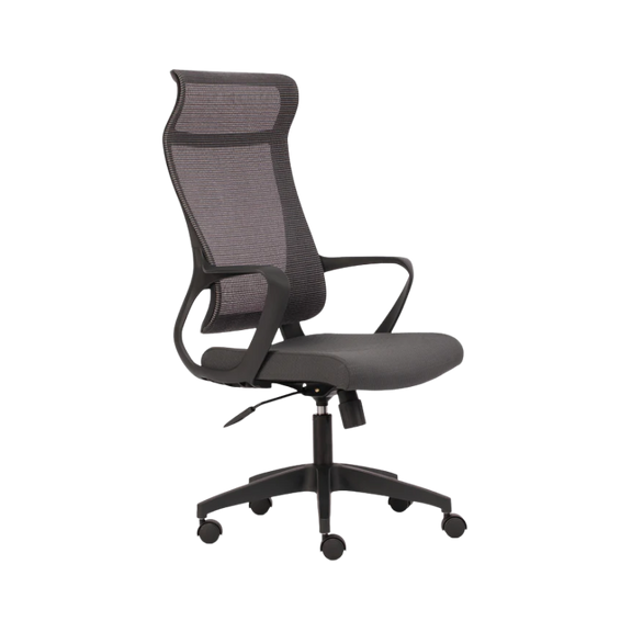 Silla ejecutiva ALZETTE con respaldo ergonómico en malla Aura Muebles