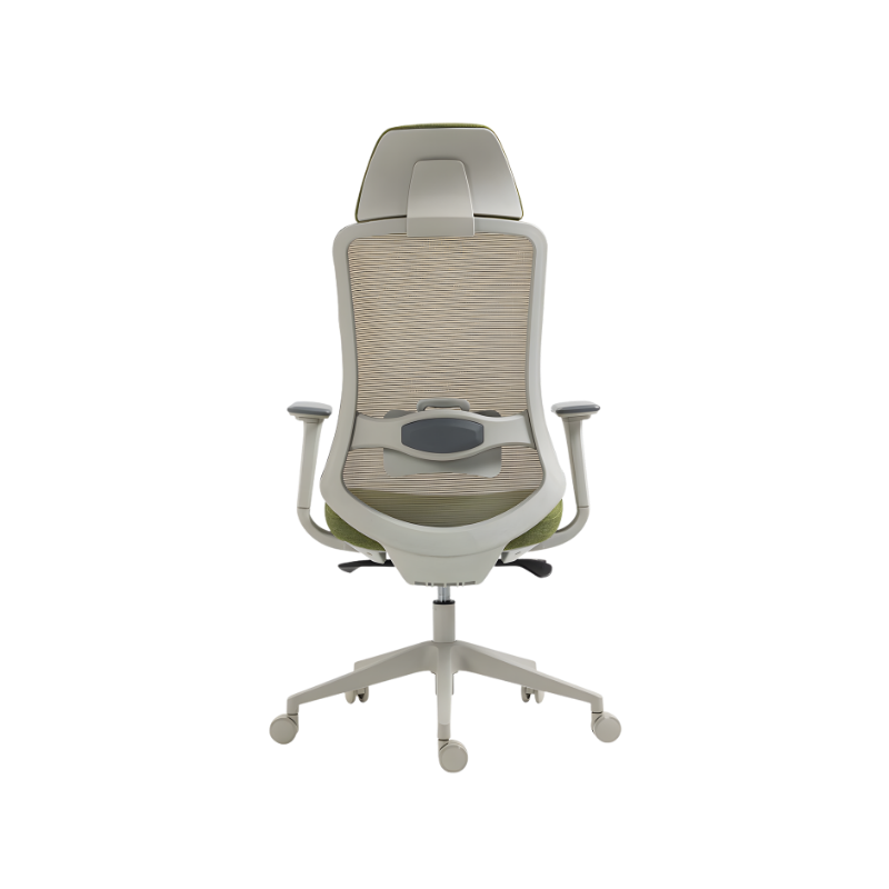 Silla ejecutiva con cabecera y soporte lumbar ajustable. Diseño ergonómico ideal para oficinas. ¡Comodidad y estilo en tu espacio de trabajo!