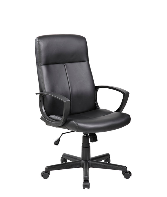 Silla ejecutiva modelo E-410 en vista general con base giratoria.