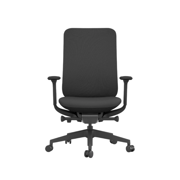 Silla de oficina OHE-44 con soporte lumbar ajustable Aura Muebles