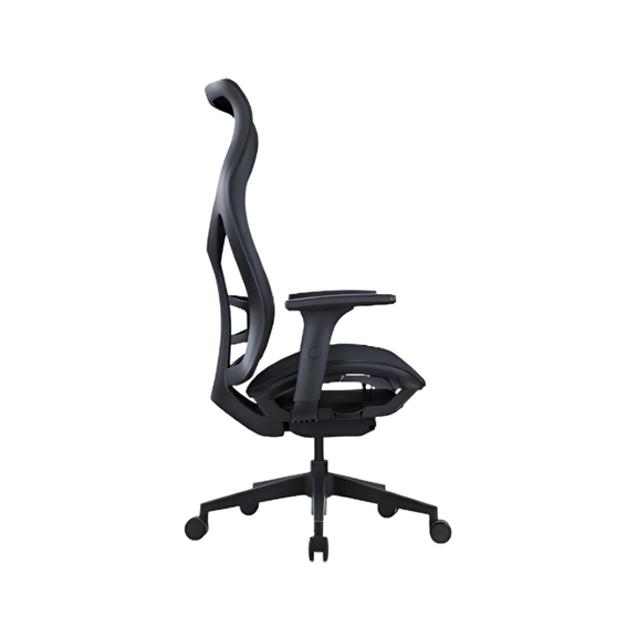 La silla ejecutiva AB-80 negra de Aura Muebles ofrece elegancia y ergonomía con materiales de alta calidad, perfecta para oficinas que priorizan confort y estilo.