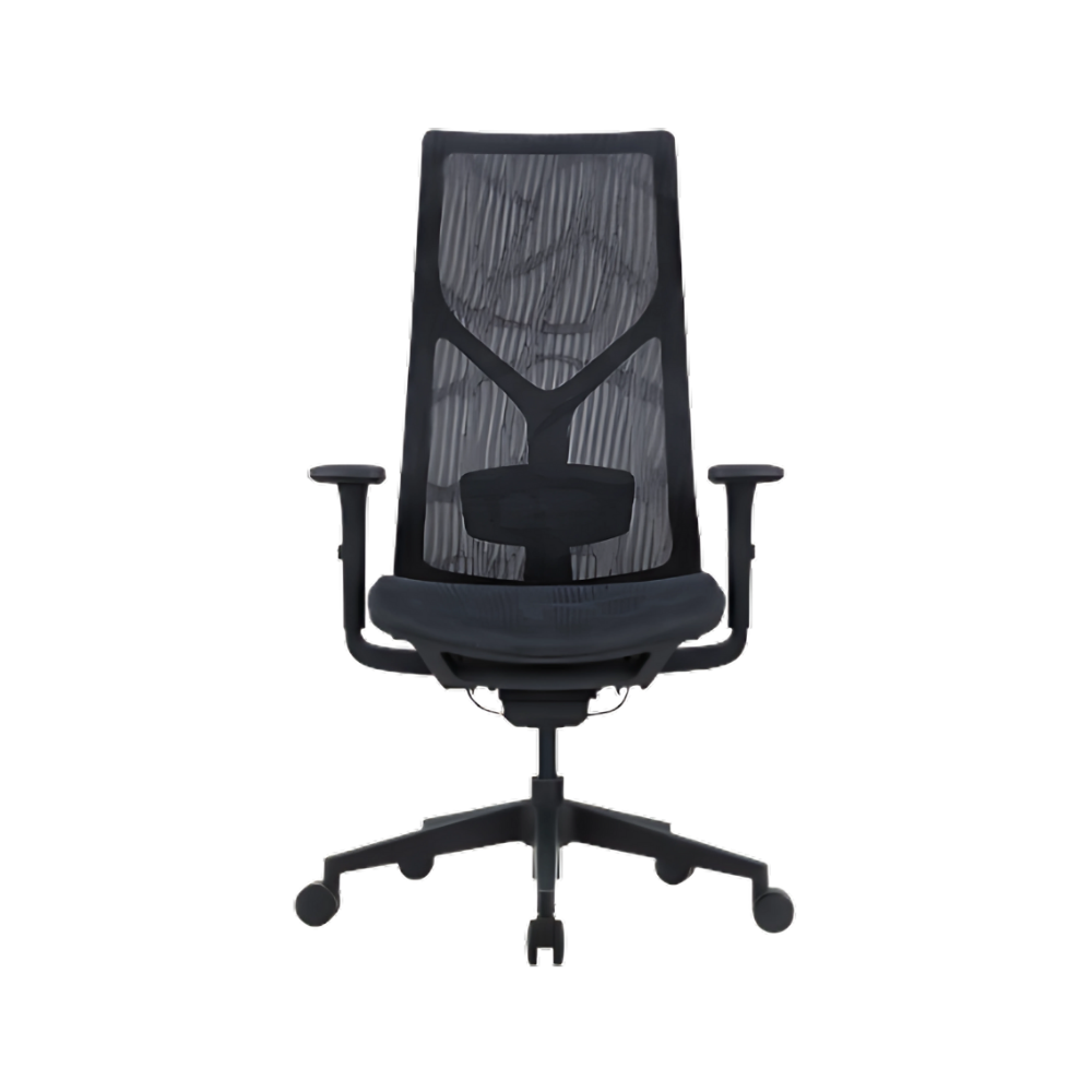 La silla ejecutiva AB-80 negra de Aura Muebles ofrece elegancia y ergonomía con materiales de alta calidad, perfecta para oficinas que priorizan confort y estilo.