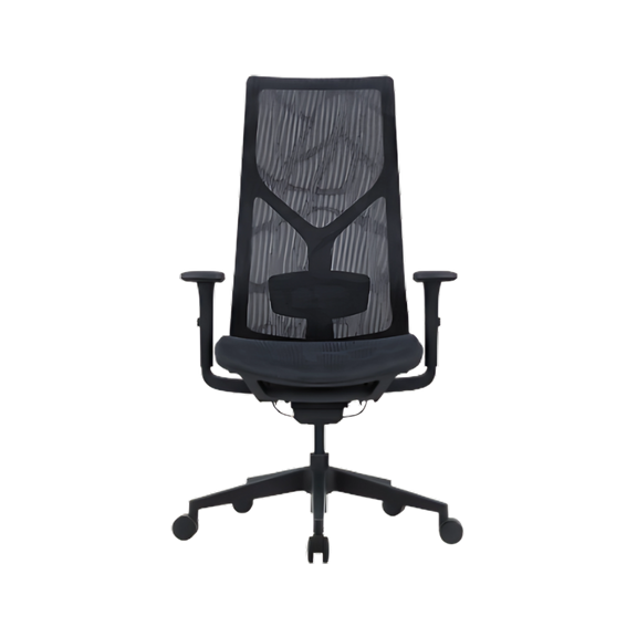 La silla ejecutiva AB-80 negra de Aura Muebles ofrece elegancia y ergonomía con materiales de alta calidad, perfecta para oficinas que priorizan confort y estilo.